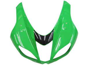 Fairings Kawasaki ZX6R ZX636 Green Black Silver  Ninja ZX6R Racing  (2007-2008)