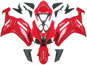 Fairings Kawasaki ZX6R ZX636 Red Ninja ZX6R Racing  (2007-2008)
