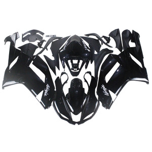 Fairings Kawasaki ZX6R ZX636 Black Ninja Racing  (2007-2008)
