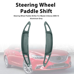 Steering Wheel Paddle Shifter For Mazda 6 Atenza 2009-15 Aluminium Grey