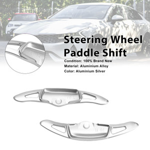 Steering Wheel Paddle Shifter For Kia K9 2020-2024 Aluminium Silver
