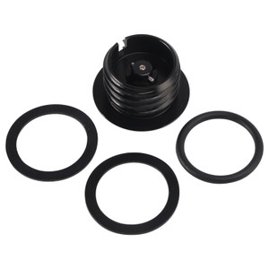 Black Pop-Up Gas Cap Set Vented For Softail Dyna Road King FXR 1982-2010