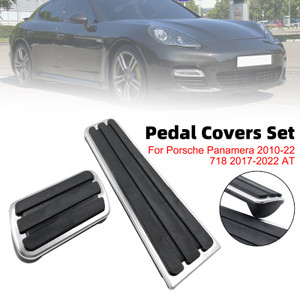 Pedal Set Pedals Pedal Caps For Porsche 718 Cayman Boxster 2017-2022 AT