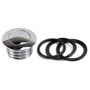 Chrome Pop-Up Gas Cap Vented For Softail Dyna Road King Sportster XL 1982-2019