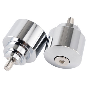Silver Handlebar End Weight Balancer Pair For Honda CBR CB VFR CTX GL NX VT XL