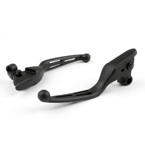 Vent Style Brake Clutch Levers Set Electra Glide Standard FLHT (2008-2009) Black