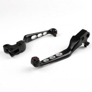 Skull End Vented Style Brake Clutch Levers Set Harley Davidson FXSTB Night Train (1996-2010)