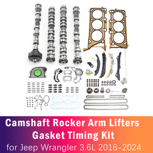 Camshaft Rocker Arm Lifters Gasket Timing Kit for Jeep Wrangler 3.6L 2016-2024
