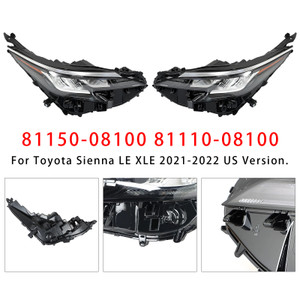 Left+Right LED Headlight Assembly LED For Toyota Sienna LE XLE 2021-2022