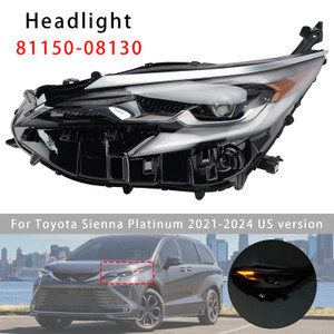 Led Left Headlight 81150-08130 For Toyota Sienna 2021-2024