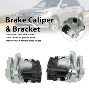 2PCS Rear Brake Caliper 4605C044 Fit Mitsubishi Outlander MK3 2013-2021 w/Motor
