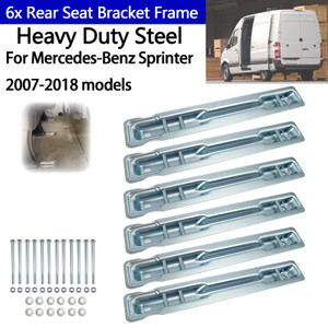 6x Rear Seat Bracket Frame Heavy Duty Steel For Benz Sprinter 2007-2018