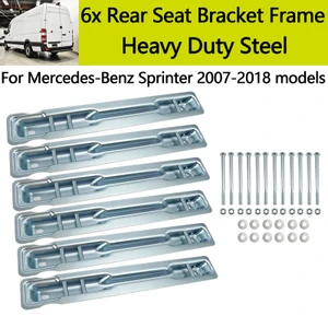 6x Rear Seat Bracket Frame Heavy Duty Steel For Benz Sprinter 2007-2018