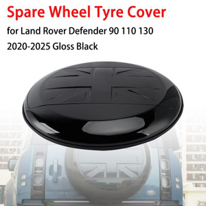 Spare Wheel Tyre Cover for Land Rover Defender 90 110 130 2020-2025 Gloss Black