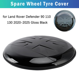 Spare Wheel Tyre Cover for Land Rover Defender 90 110 130 2020-2025 Gloss Black
