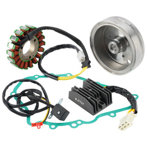 Flywheel Rotor Stator Regulator Gasket Kit For Kawasaki GPZ500 GPZ500S 1988-1995