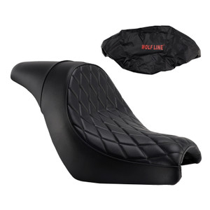 Front Raider Seat Driver Cushion Pu Fit Black For Kawasaki Vulcan S En650 15-25