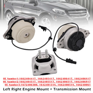 3x Left & Right Transmission + Engine Mounts For Benz W166 GL350 ML350