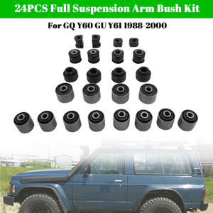 24PCS Full Suspension Arm Bush Kit For Nissan Patrol GQ Y60 GU Y61 1988-2000