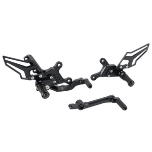 Racing Adjustable Rearsets Foot Pegs Black For Yamaha MT09 MT-09 2024 2025 2026