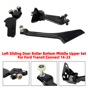 Left Sliding Door Roller Bottom Middle Upper Set For Ford Transit Connect