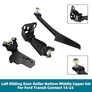 Left Sliding Door Roller Bottom Middle Upper Set For Ford Transit Connect