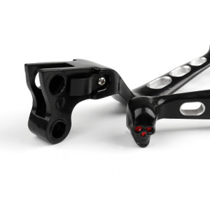 Skull End Vented Style Brake Clutch Levers Set Harley Davidson FXSTC Softail Custom (1996-2010)