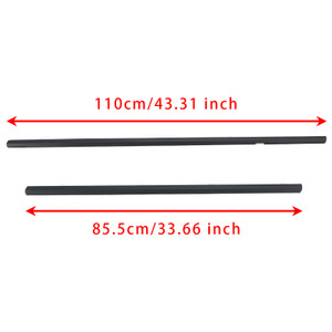 4PCS Weatherstrip Window Molding Trim Seal Belt For Honda Odyssey 2009-2014
