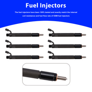 6PC 4025299 Fuel Injectors 0432191352 4078400 For Cummins Marine 6CTA