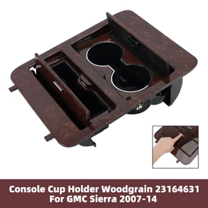 Console Cup Holder Woodgrain 23164631 For GMC Sierra 2007-2014