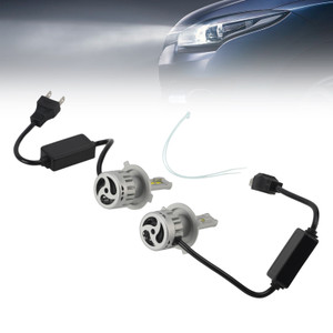 LED Headlight Bulb Kit High Low Beam Lamp H4 12V 55W 6500K 4000LM For HELLA