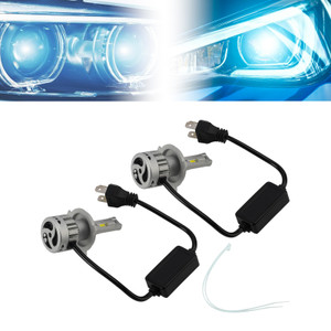 LED Headlight Bulb Kit High Low Beam Lamp H4 12V 55W 6500K 4000LM For HELLA