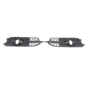 2X Car Front Bumper Fog Light Grilles For Audi A6 C7 S-Line 2012-2014