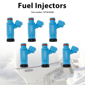 6PC Fuel Injectors 15710-93J00 For Suzuki Outboard 200HP 225HP 250HP