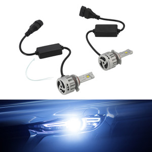 LED Headlight Bulb Kit High Low Beam HIR2 9012 12V 55W 6500K 4000LM For HELLA