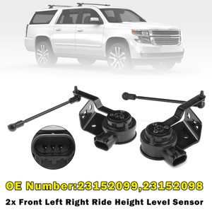 2x Front Left Right Ride Height Level Sensor for Chevy Silverado GMC Sierra 1500