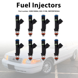 8PC 5W7Z9F593AA Fuel Injectors 0280158064 For Mercury Grand Marquis Ford