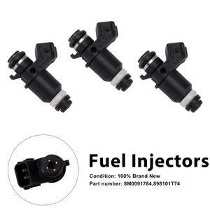 3PC 8M0091784 Fuel Injectors 898101T74 For Mercury Mariner Outboard 25HP 30HP