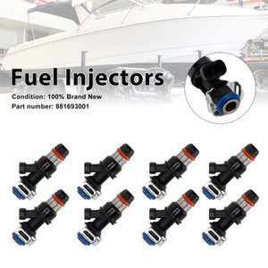 8PC 881693001 Fuel Injectors For MERCRUISER 8.1L 496 CID V8 GM Engines