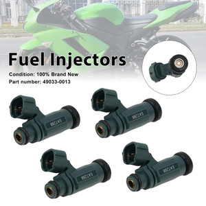 4PC Fuel Injectors 49033-0013 For Kawasaki Ninja ZX600 ZX6R Z750 2007-2012