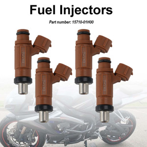 4PC Fuel Injectors 15710-01H00 For SUZUKI GSXR600 GSXR750 2006-2007
