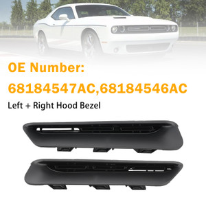 Left + Right Hood Bezel 68184547AC 68184546AC For Dodge Challenger 2015-2023
