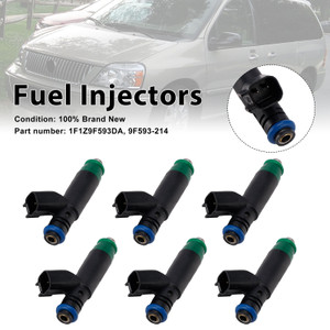 6PC 1F1Z9F593DA Fuel Injectors 9F593-214 For Mercury Monterey Ford Freestar