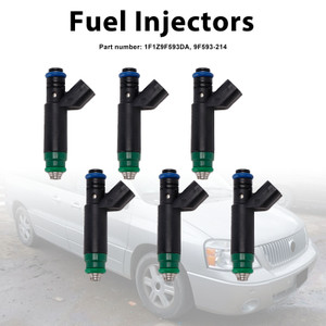 6PC 1F1Z9F593DA Fuel Injectors 9F593-214 For Mercury Monterey Ford Freestar