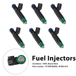 6PC 1F1Z9F593DA Fuel Injectors 9F593-214 For Mercury Monterey Ford Freestar