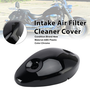 Intake Air Filter Cleaner Cover For Suzuki Intruder VL800 Boulevard C50 01-08 Black