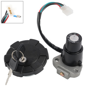 Ignition Key Switch Fuel Cap Lock Set For Yamaha DT200R XT250 XT350 1988-2001