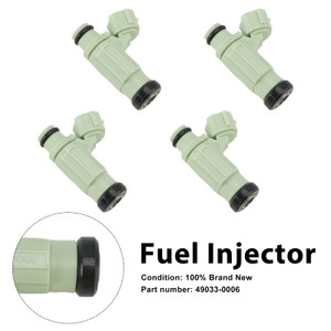 4PC Fuel Injectors 49033-0006 For Kawasaki NINJA ZX636 ZX-6R 2004-2006