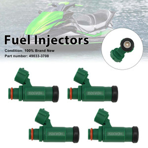4PC Fuel Injectors 49033-3708 For Kawasaki Jet Ski Ultra 250X 260X 260LX 07-10