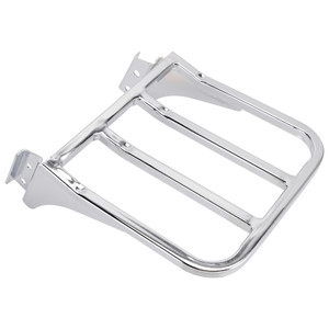 Sissy Bar Backrest Luggage Rack For Heritage Softail Dyna Sportster 1986+ Chrome